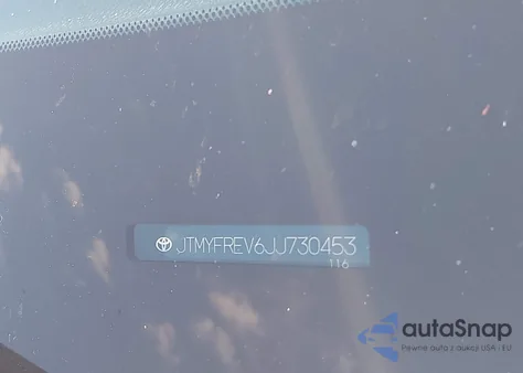 2018 Toyota Rav4 Limited z USA, uszkodzony, nr VIN JTMYFREV6JJ730453